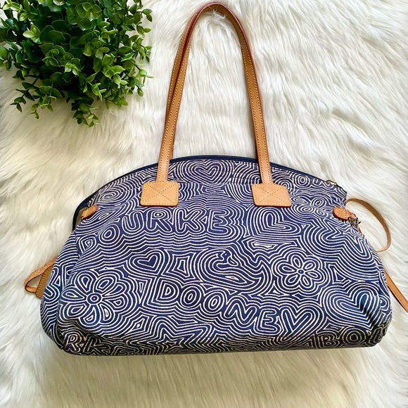 *sold* Dooney & Bourke Doodle Swirl Shoulder Bag - Picture 6 of 15